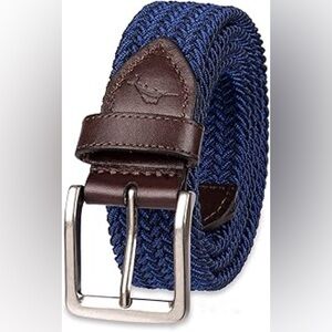 Tommy Bahama Men's Blue and Brown Woven Belt size 38-42